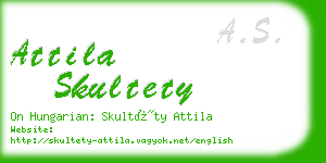attila skultety business card